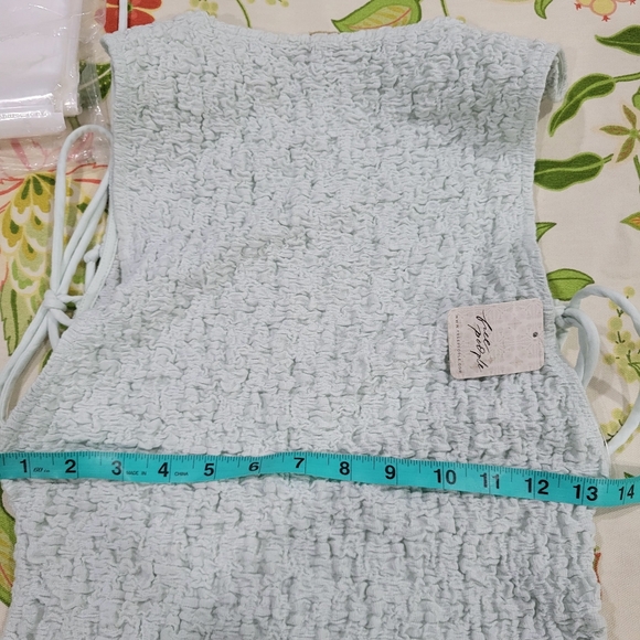 NEW Free People Sterling Maxi Dress in Size XS In Soft Flower Blue - Picture 10 of 10